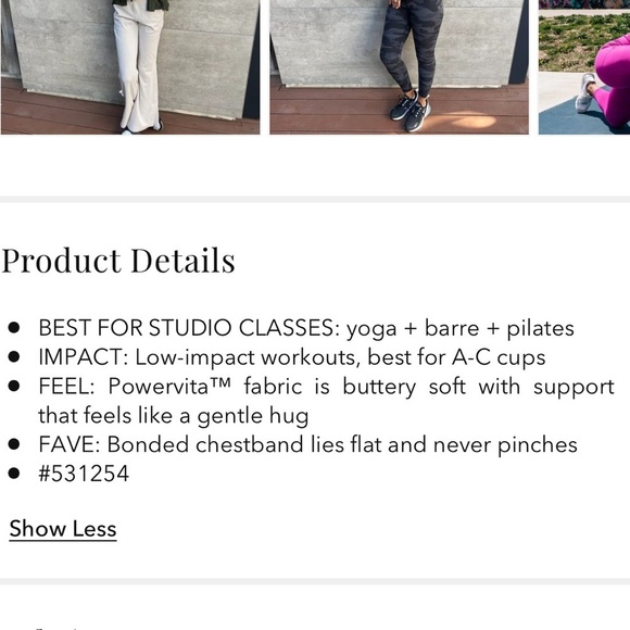 Athleta Solace Strappy Back Sports Bra XL Santorini Blue Nwt - Picture 8 of 8